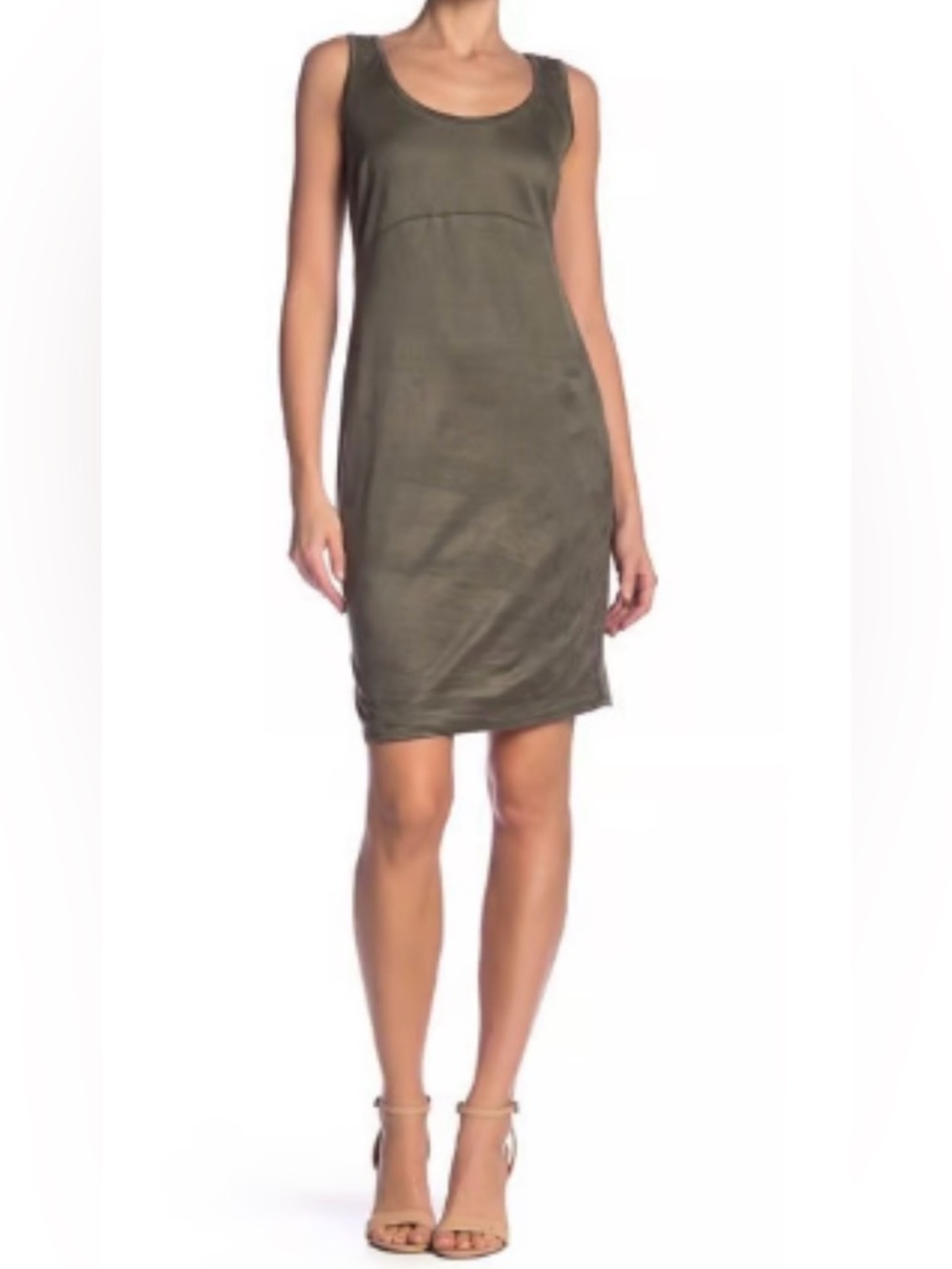 Philosophy Women’s Olive Faux Suede Dress - Size 6